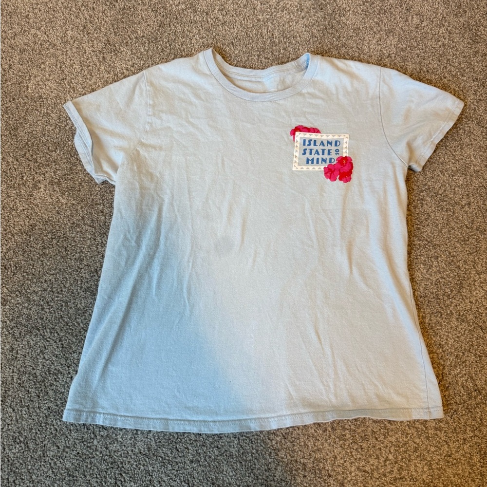 Island State of Mind Kids Blue T-Shirt. Royal Caribbean size Large l